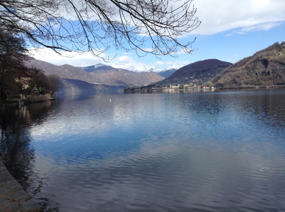 View from the walk around the Orta Peninsular (this walk is provided in your Location Pack!) - taken March 2013